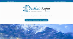 Desktop Screenshot of matthewsseafood.com