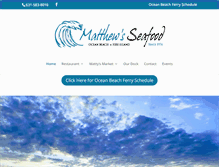 Tablet Screenshot of matthewsseafood.com